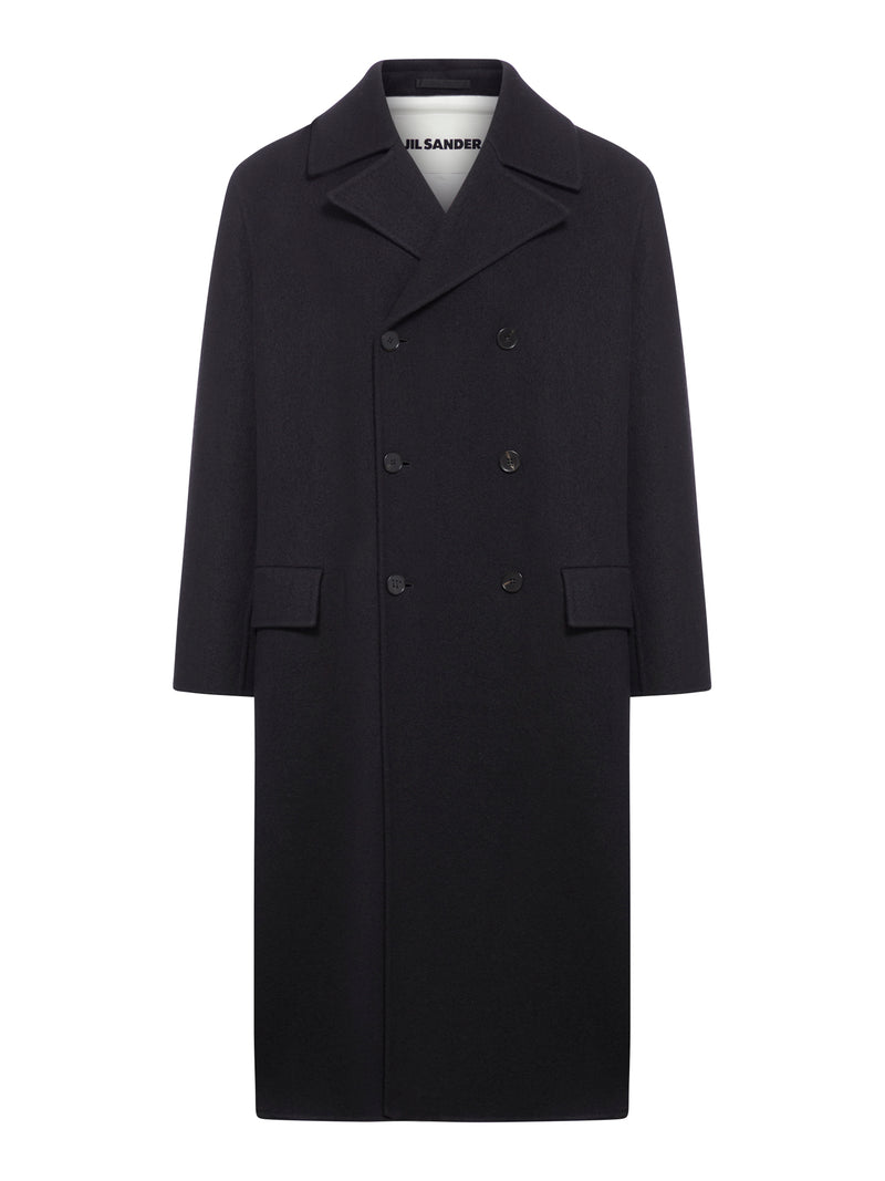 DOUBLE-BREASTED VIRGIN WOOL COAT