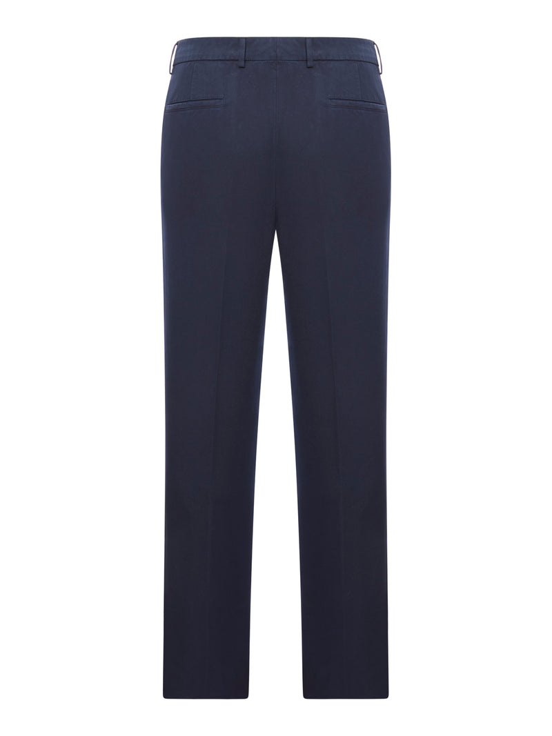 BRUNELLO CUCINELLI LEISURE-FIT PLEATED GABARDINE TROUSERS