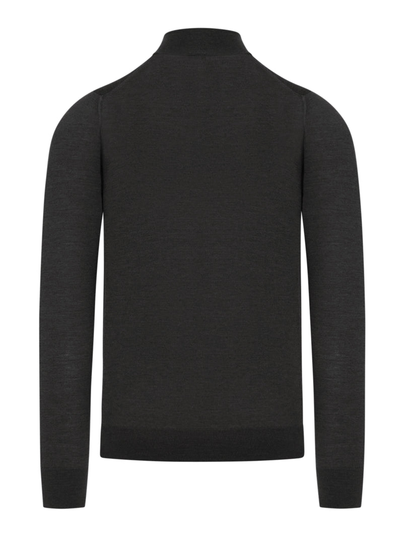 FULL ZIP SWEATER IN VIRGIN WOOL