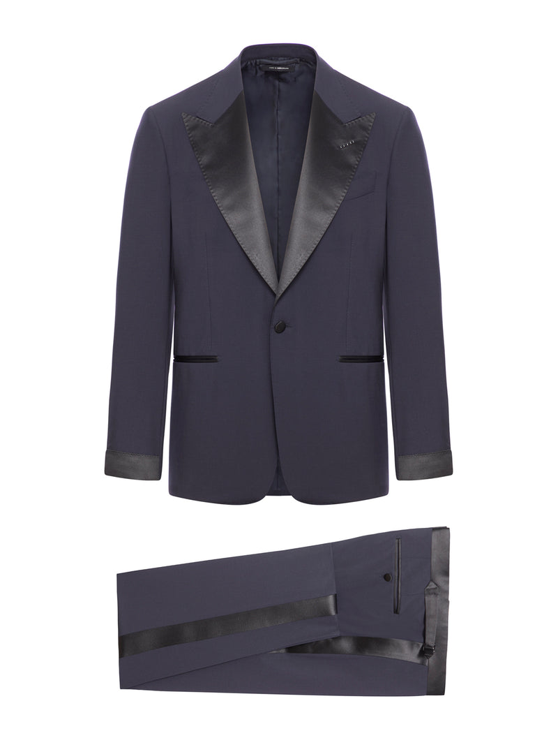 SINGLE BREASTED TUXEDO WITH SILK INSERTS
