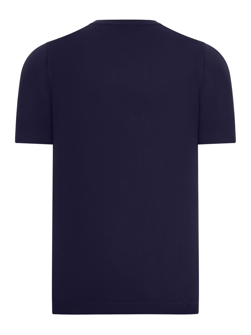 SHORT-SLEEVED COTTON KNITTED T-SHIRT