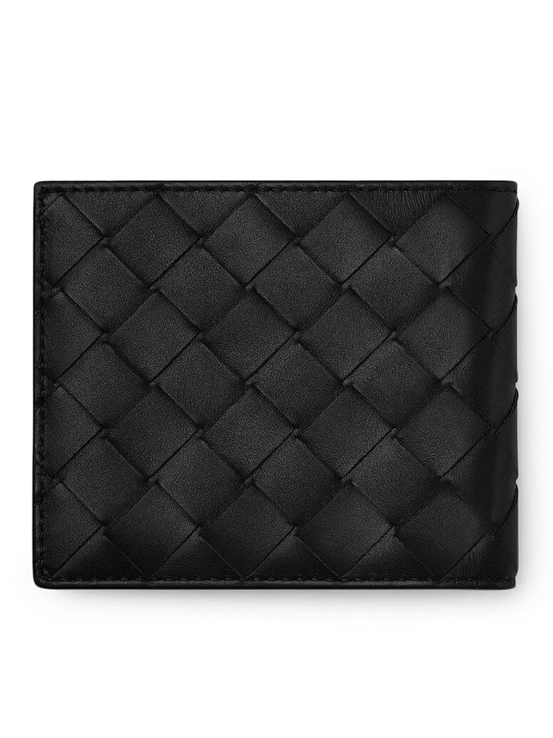 BRAIDED LEATHER BIFOLD WALLET