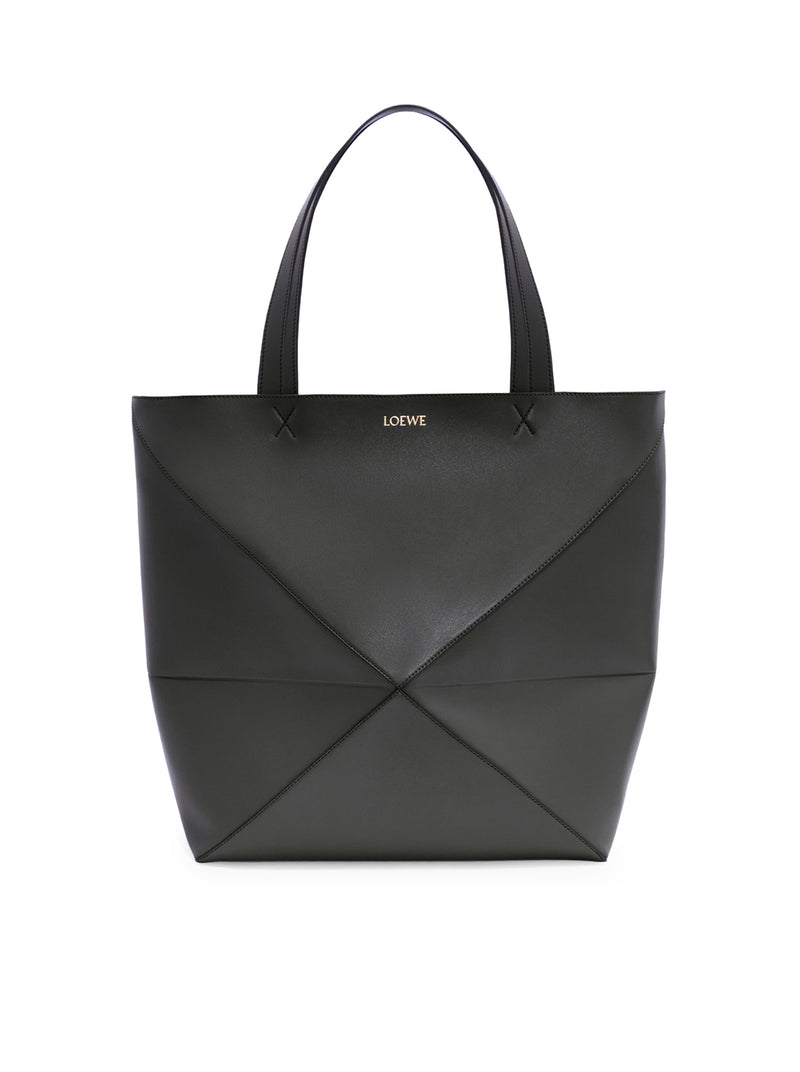 PUZZLE FOLD TOTE XL BAG IN POLISHED CALFSKIN