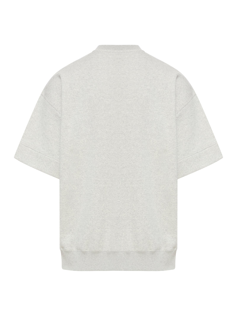 SHORT-SLEEVE COTTON SWEATSHIRT