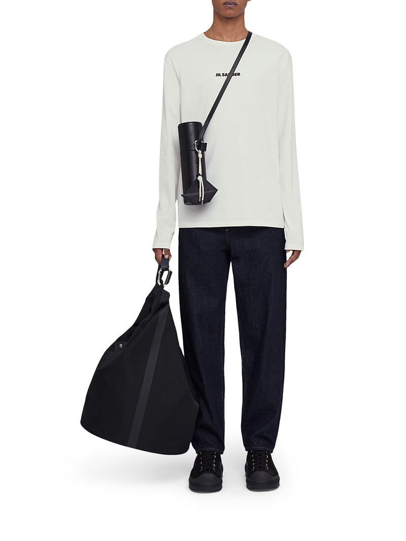 LONG SLEEVE T-SHIRT WITH ROUND NECK AND PRINTED LOGO ON THE CHEST