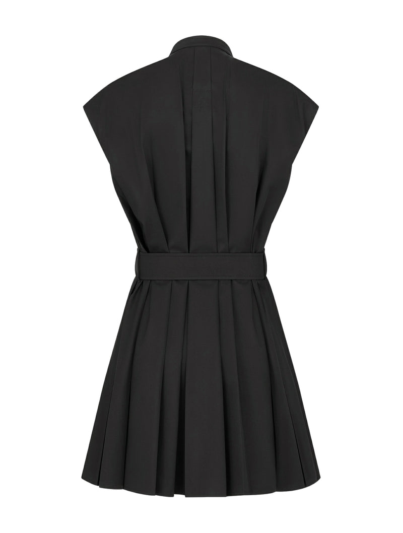 short dress in cotton gabardine