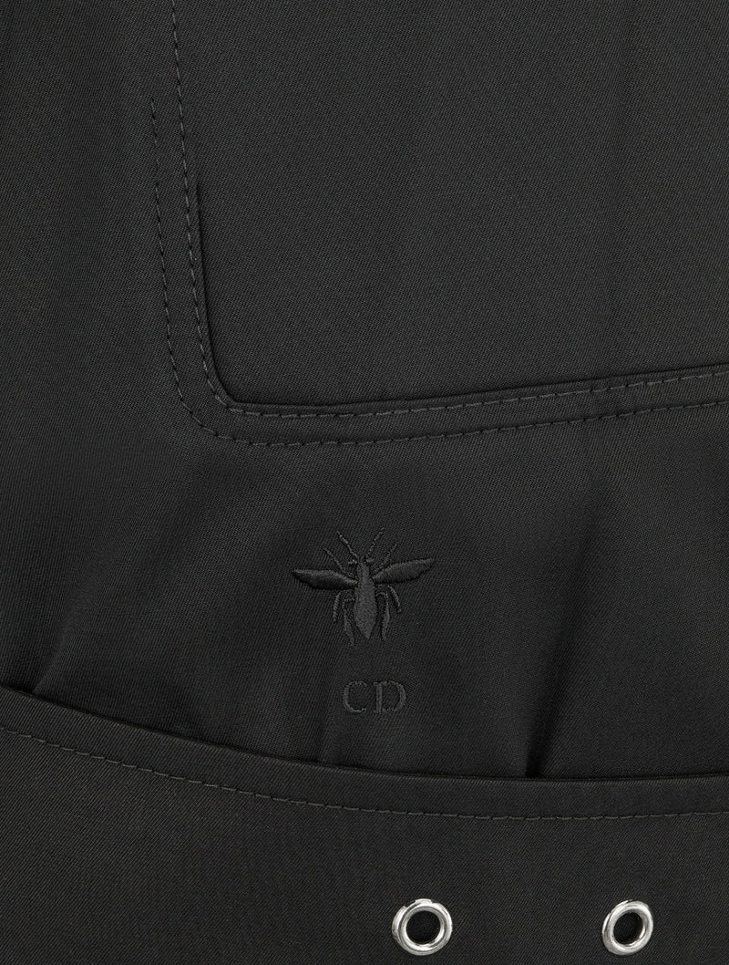 short dress in cotton gabardine