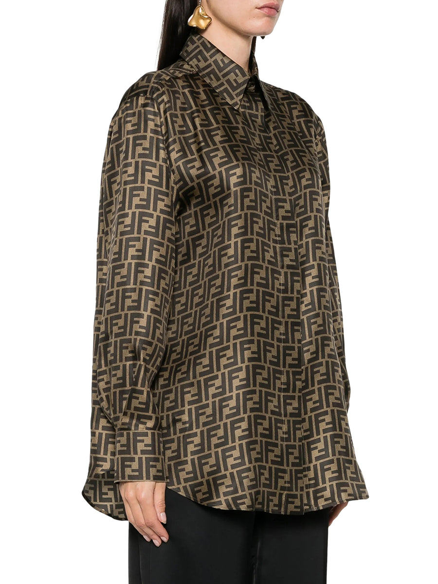 FF BROWN SILK SHIRT – Suit Negozi Row