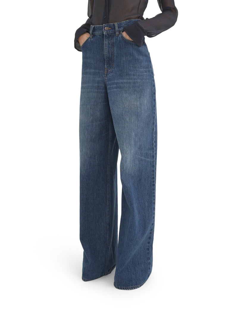 WIDE LEG DENIM JEANS