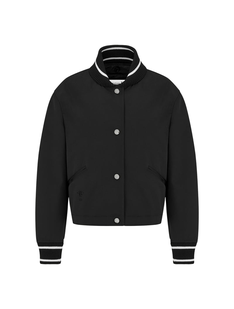 Bomber jacket with removable Macrocannage vest