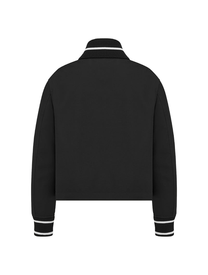 Bomber jacket with removable Macrocannage vest