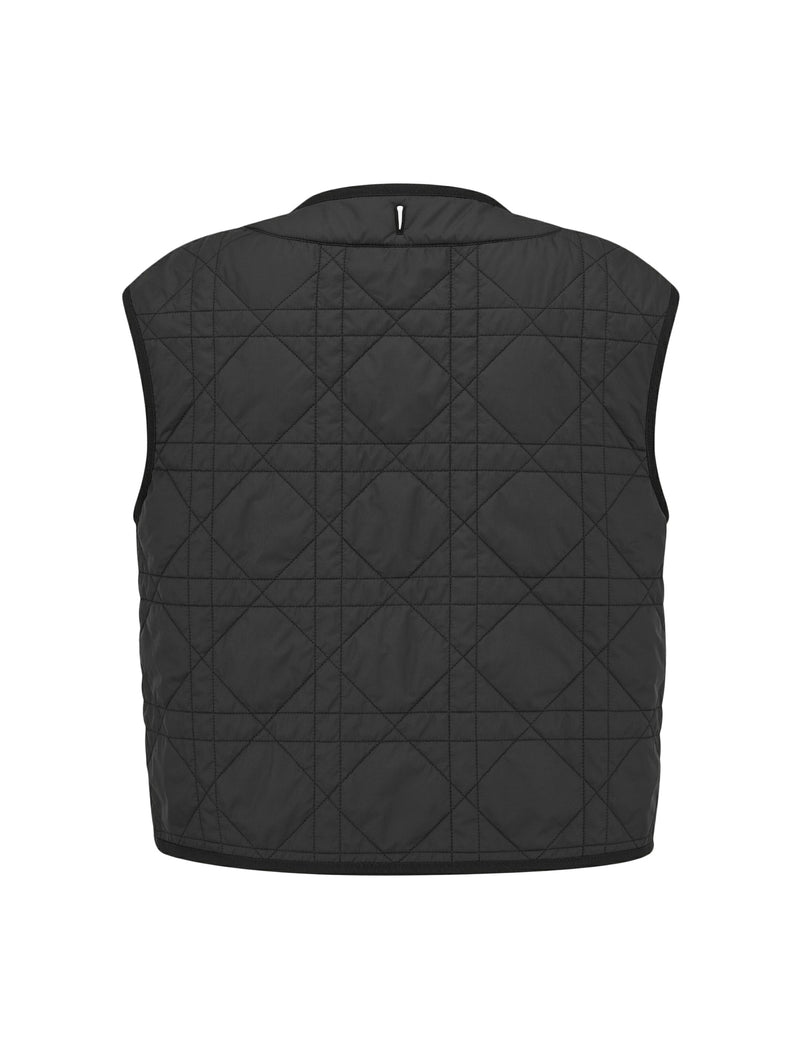 Bomber jacket with removable Macrocannage vest