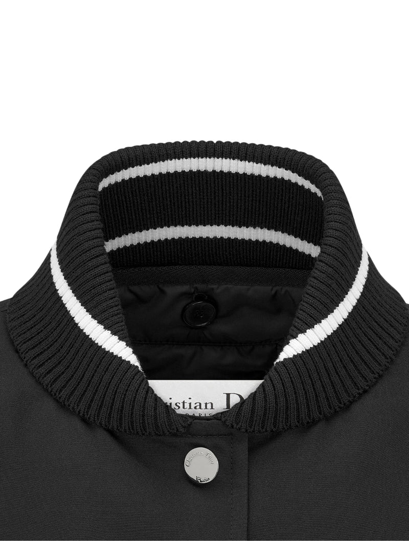 Bomber jacket with removable Macrocannage vest