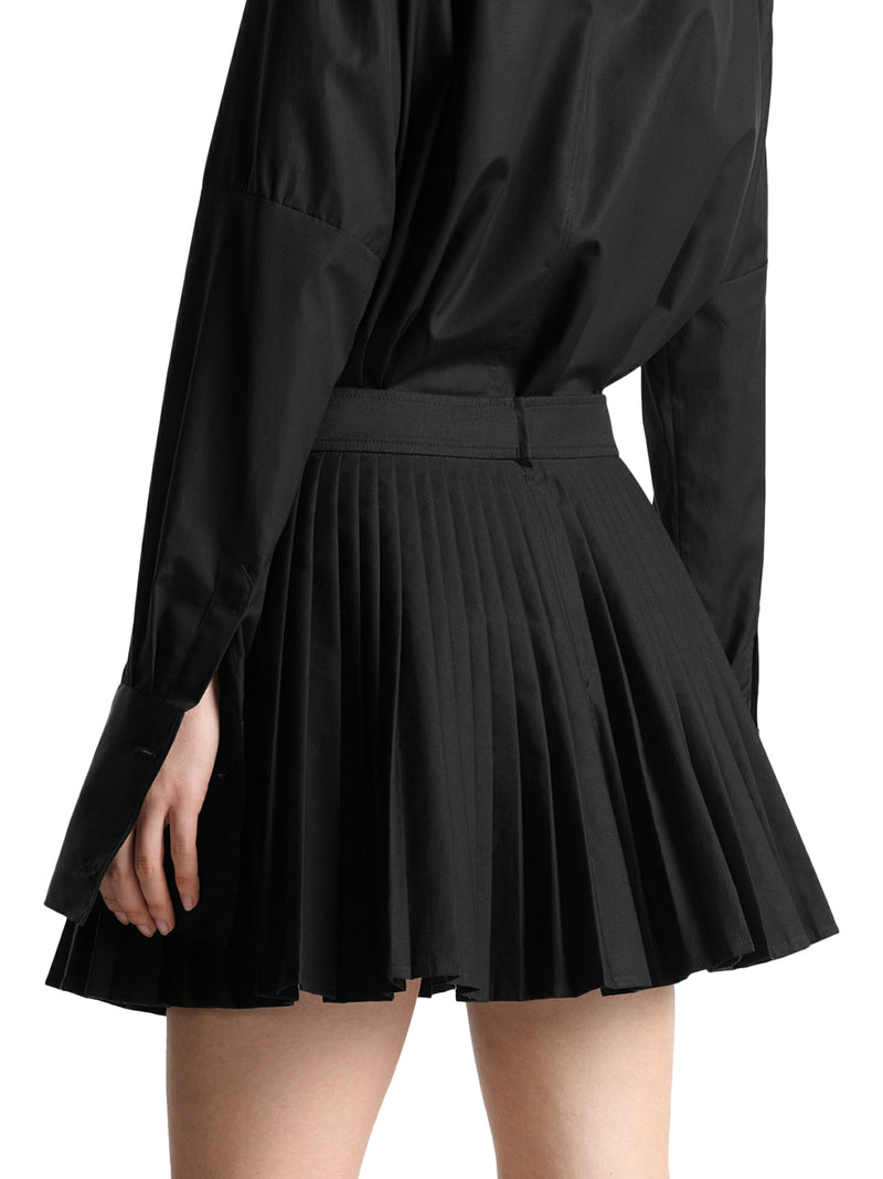 Pleated mini skirt