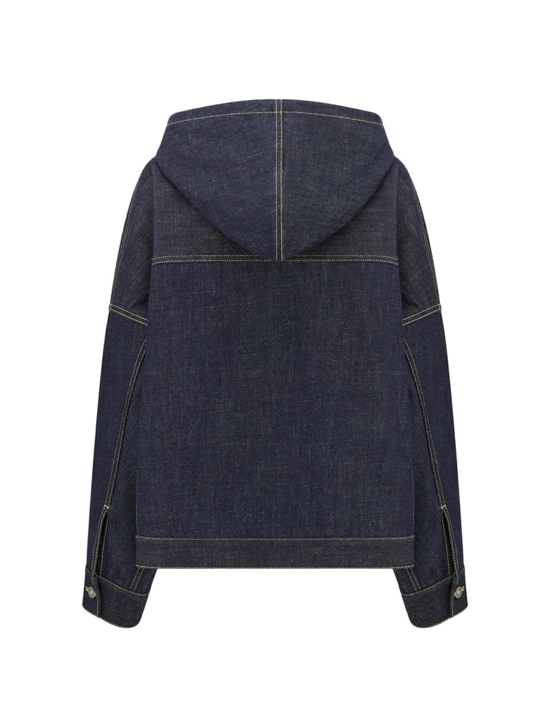Oversized jacket with hood