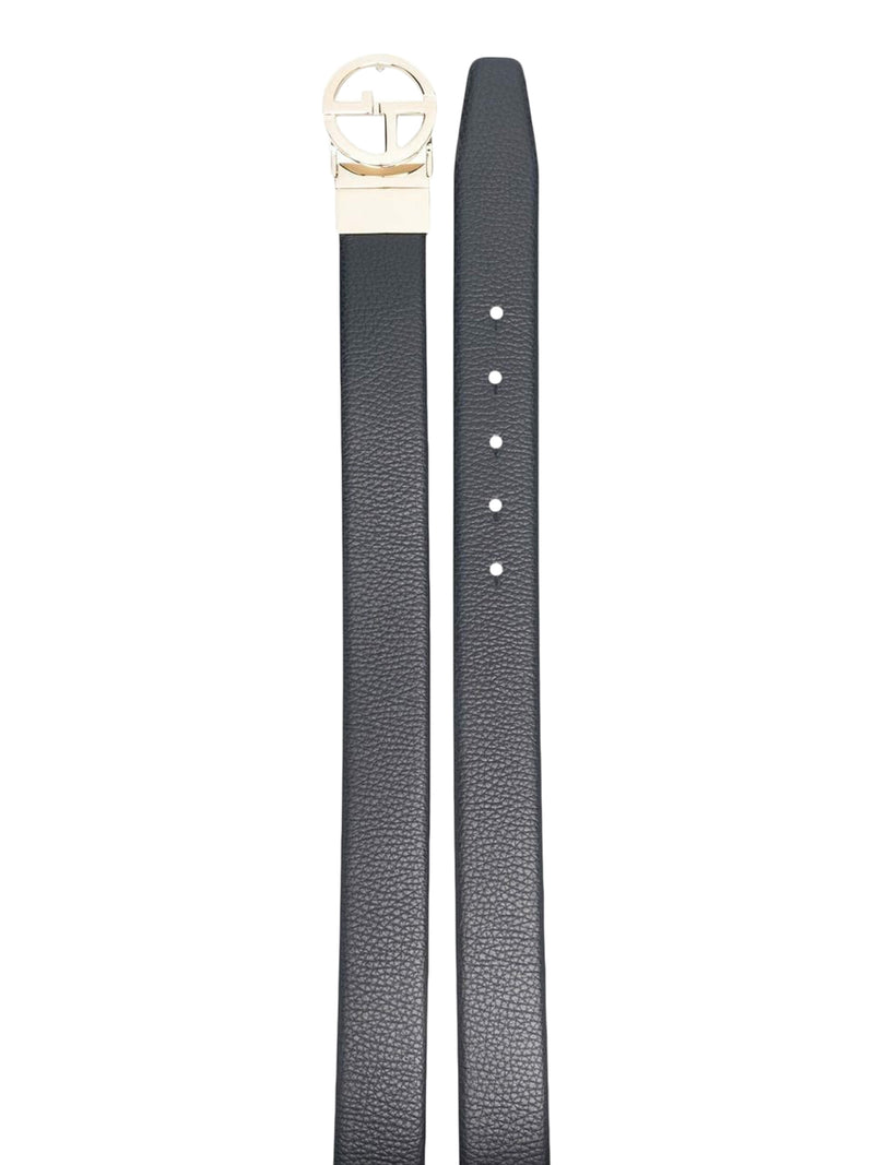 TWO-TONE REVERSIBLE LEATHER BELT