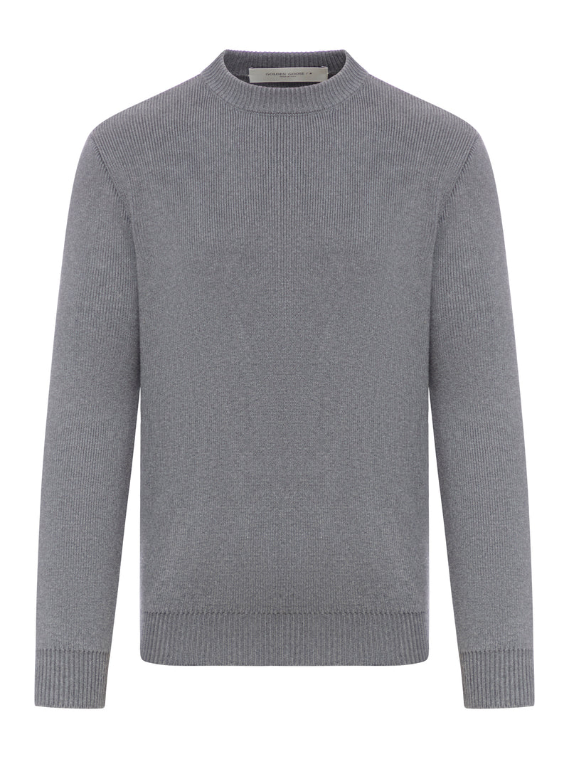 Knitted sweatshirt with logo