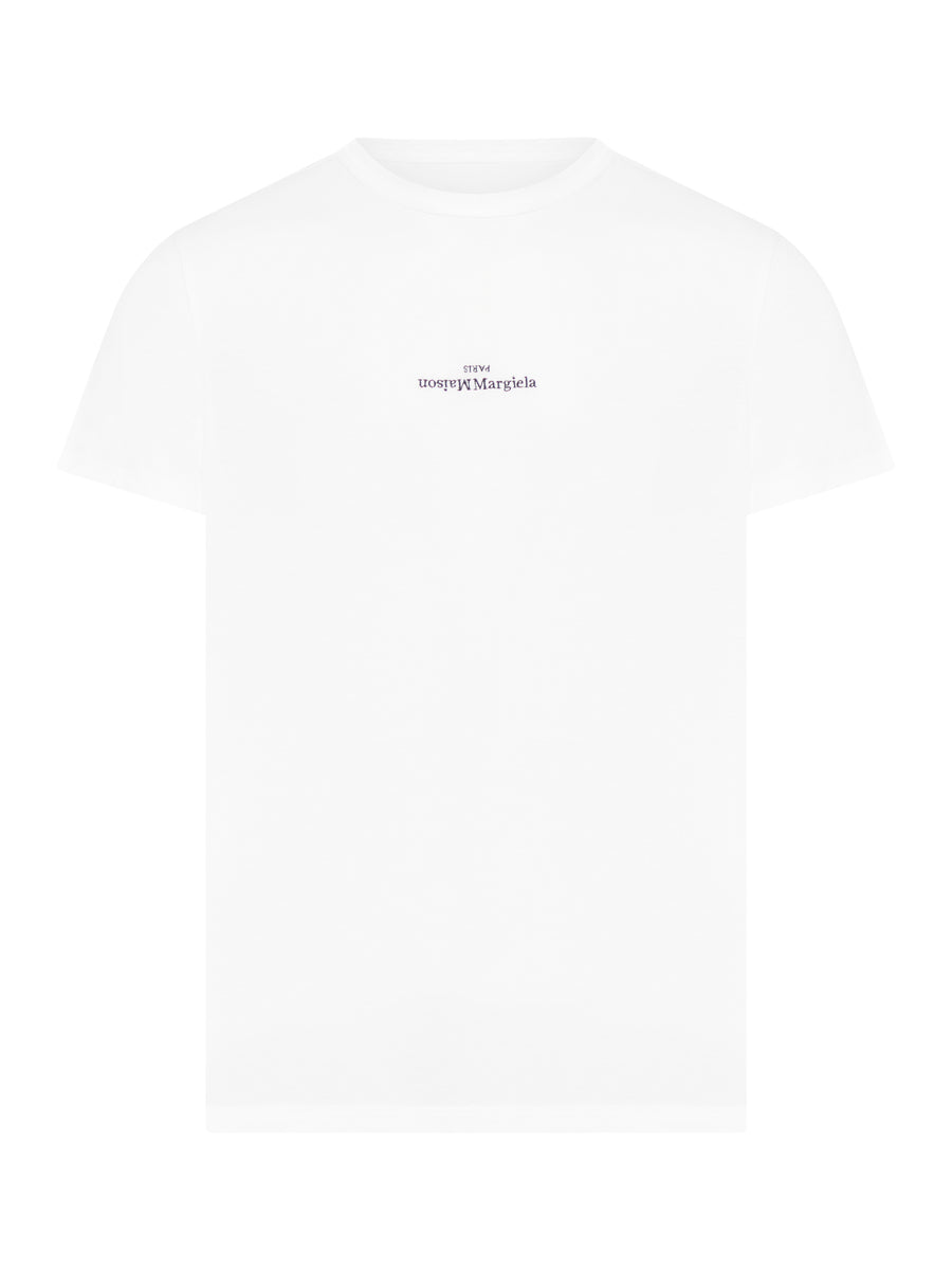 EMBROIDERED UPSIDE-DOWN LOGO T-SHIRT – Suit Negozi Row
