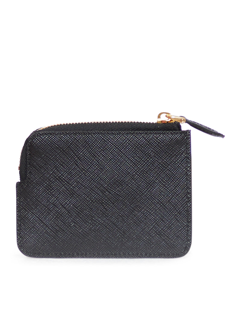 SAFFIANO COIN PURSE WITH LOG