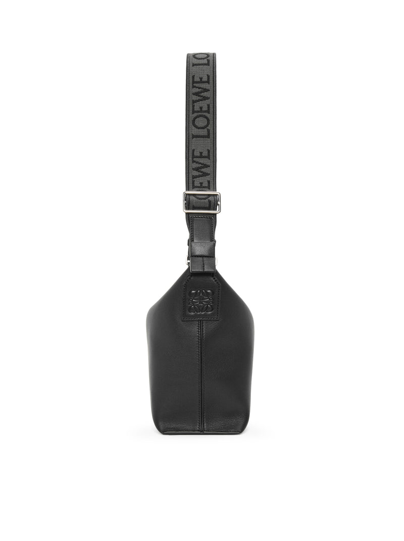 SMALL CUBI SHOULDER BAG IN SMOOTH CALFSKIN AND JACQUARD