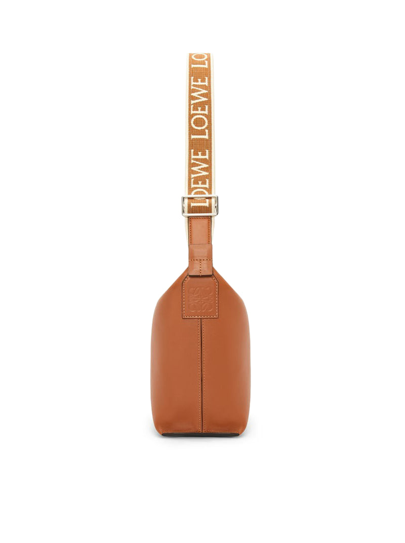 SMALL CUBI SHOULDER BAG IN SMOOTH CALFSKIN AND JACQUARD