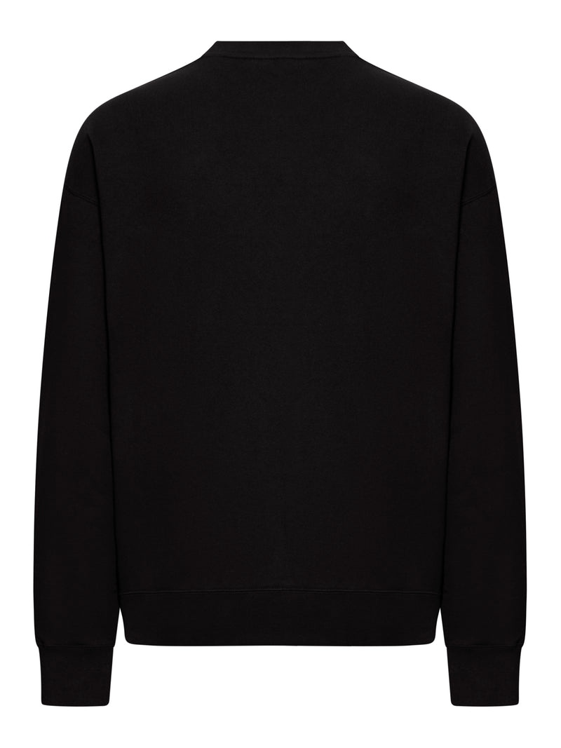 BLACK COTTON SWEATSHIRT