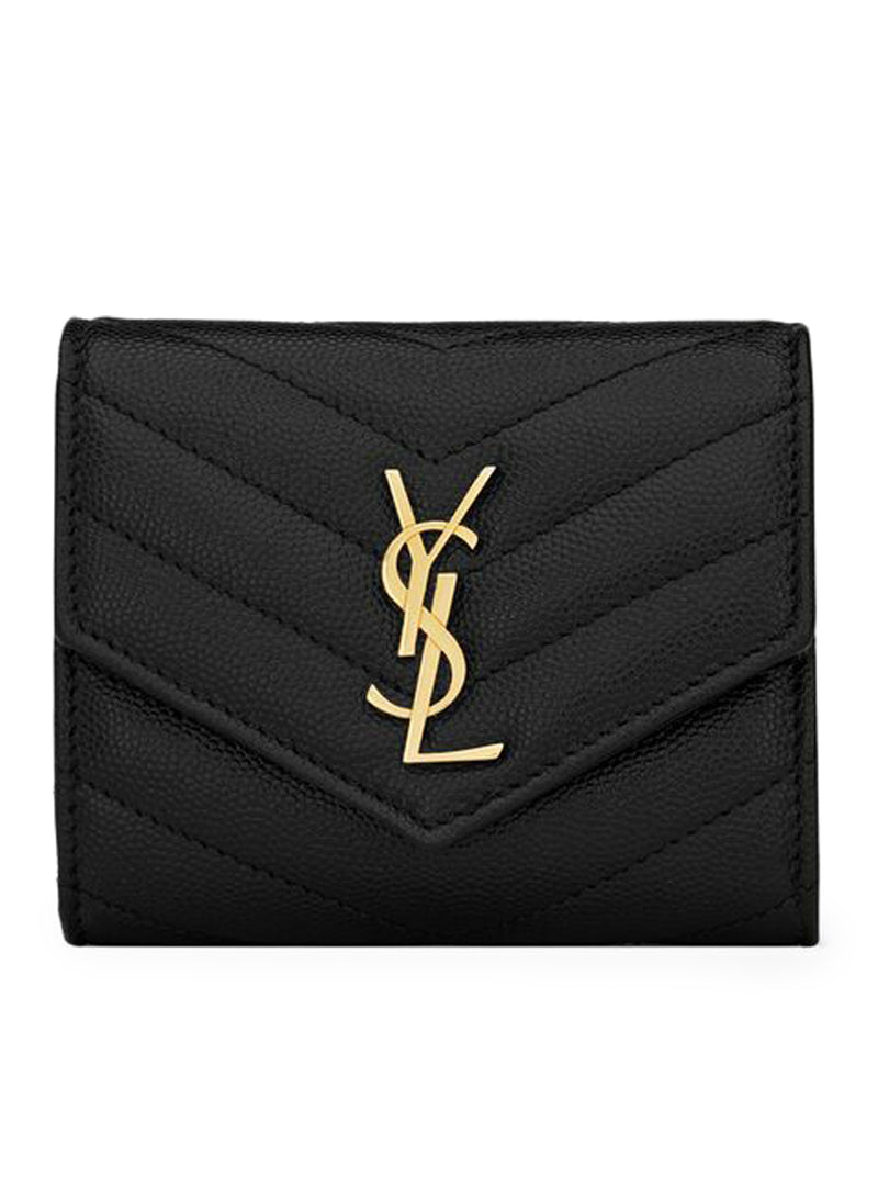 CASSANDRE MATELASSÉ MULTI-FOLDED WALLET IN GRAIN DE POUDRE EMBOSSED LEATHER