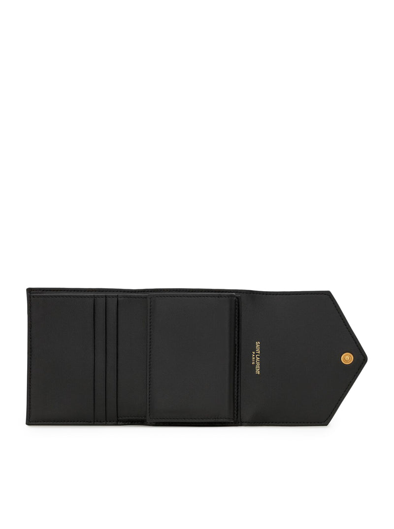 CASSANDRE MATELASSÉ MULTI-FOLDED WALLET IN GRAIN DE POUDRE EMBOSSED LEATHER
