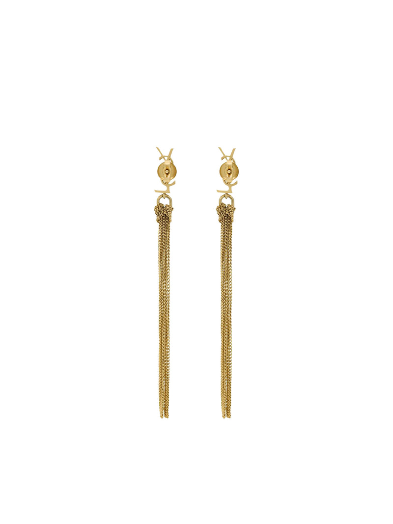 METAL EARRINGS WITH CASSANDRE TASSEL