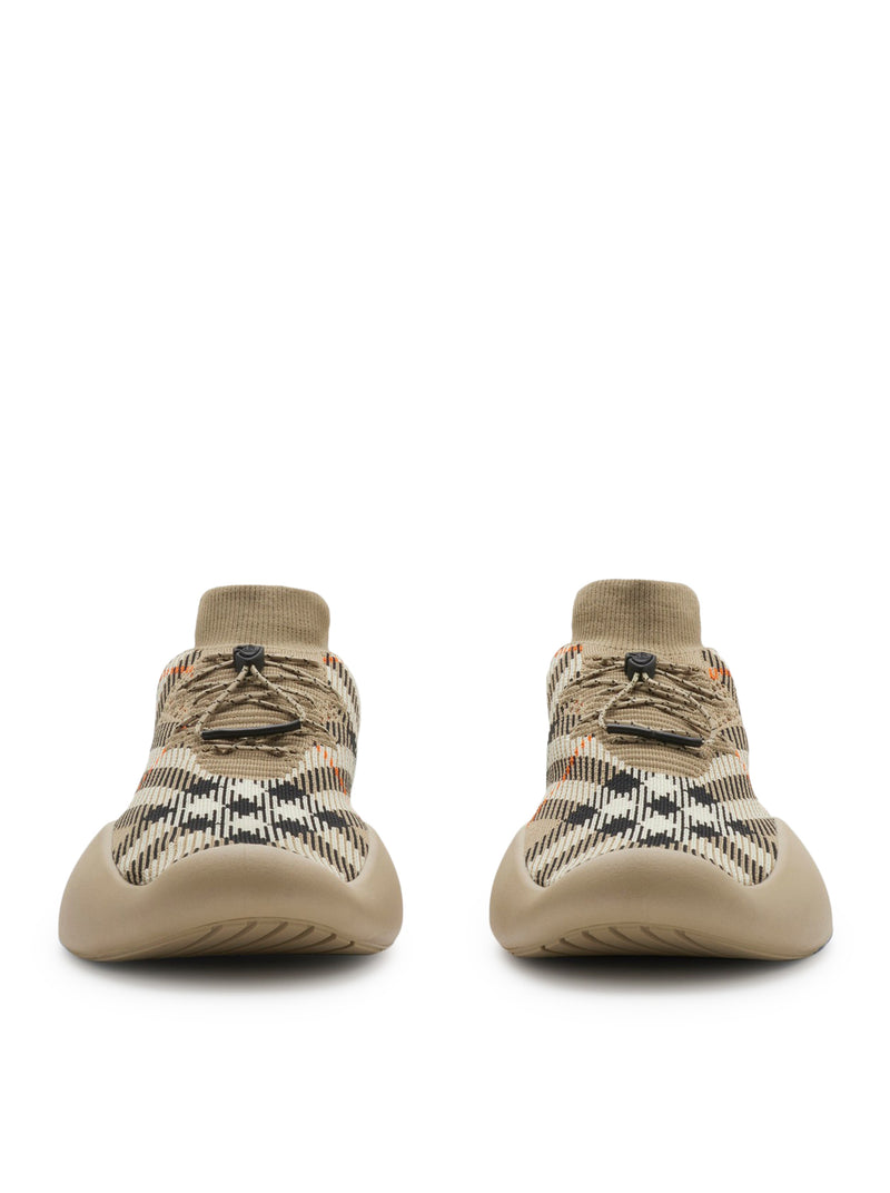 NEPTUNE SNEAKER WITH KNITTED CHECK PATTERN