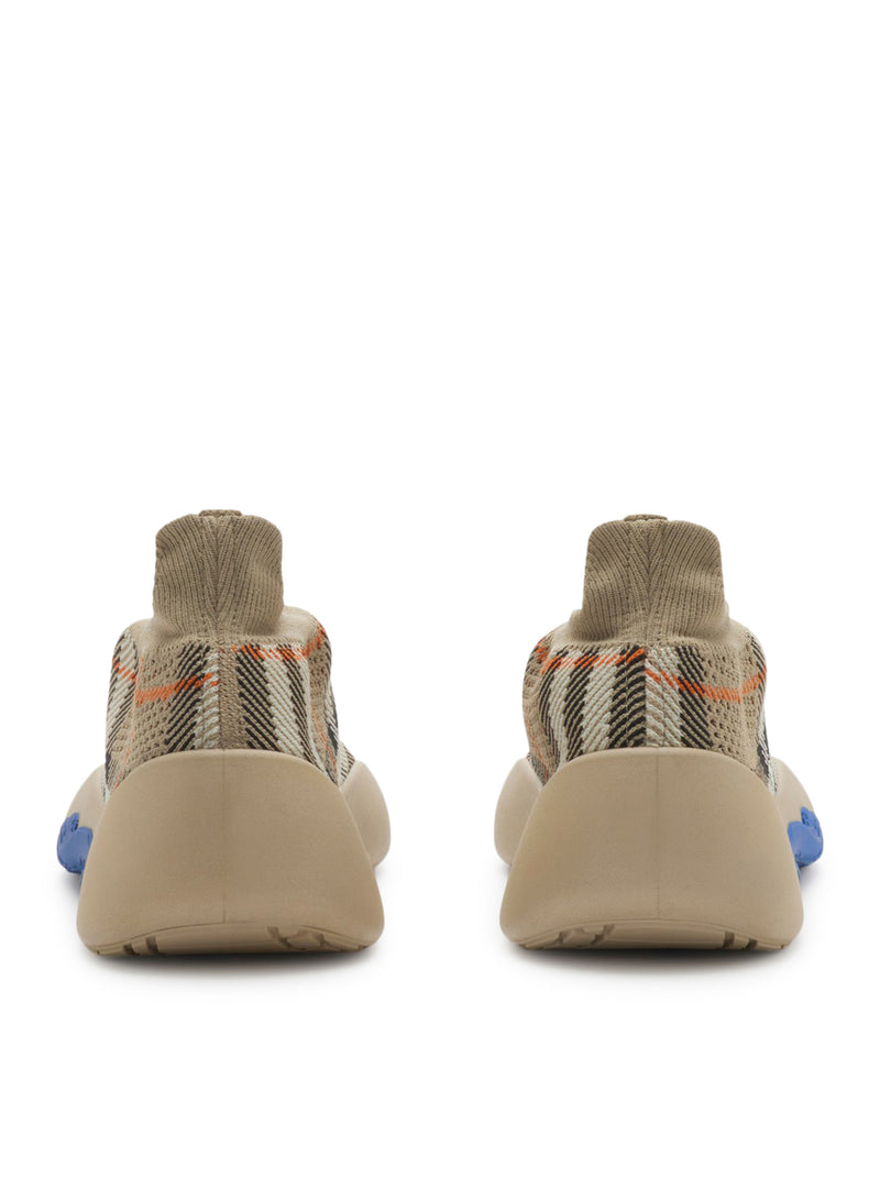 NEPTUNE SNEAKER WITH KNITTED CHECK PATTERN