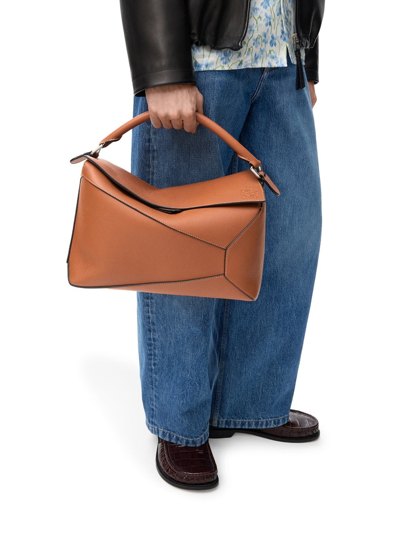LARGE CLASSIC CALFSKIN PUZZLE BAG
