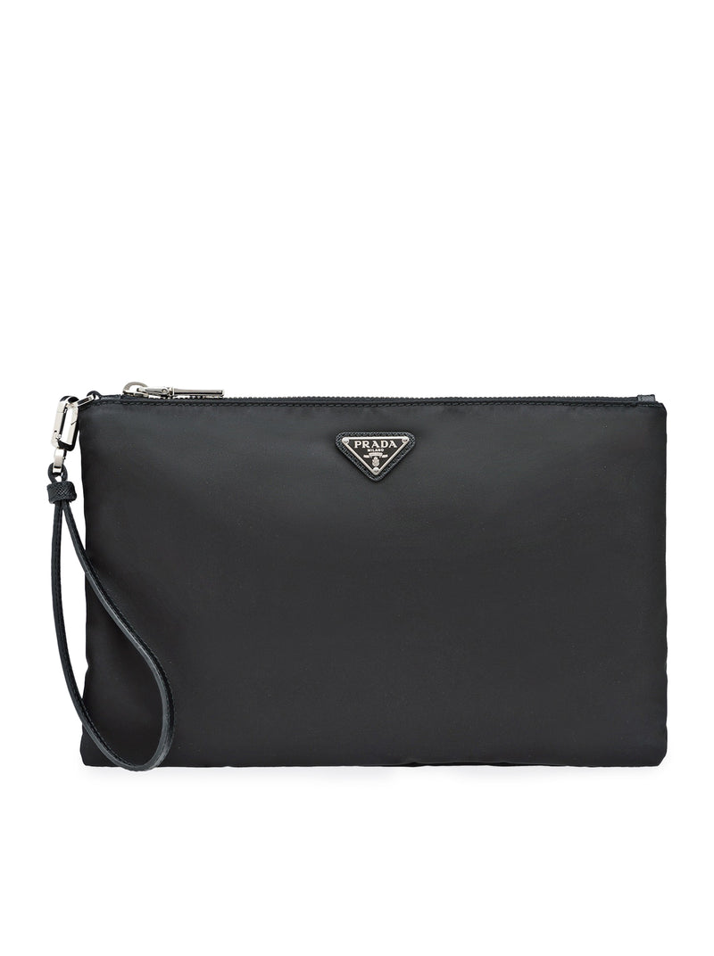 RE-NYLON POUCH IN SAFFIANO