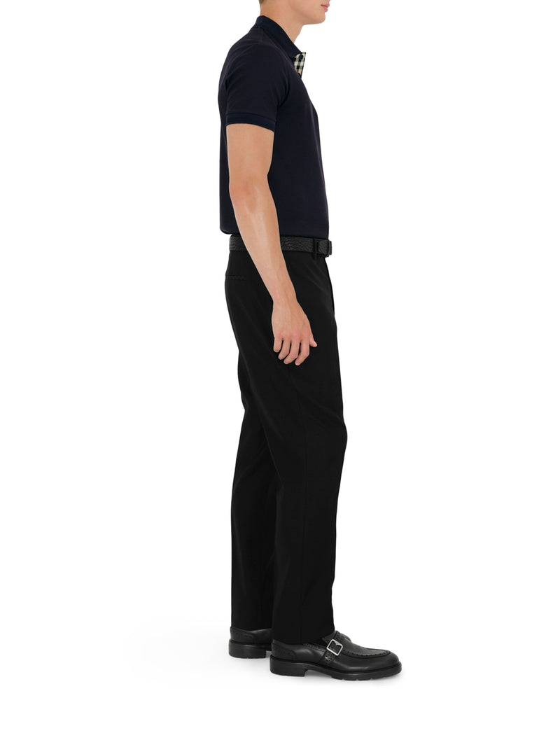 COTTON POLO SHIRT WITH EMBROIDERED EKD LOGO
