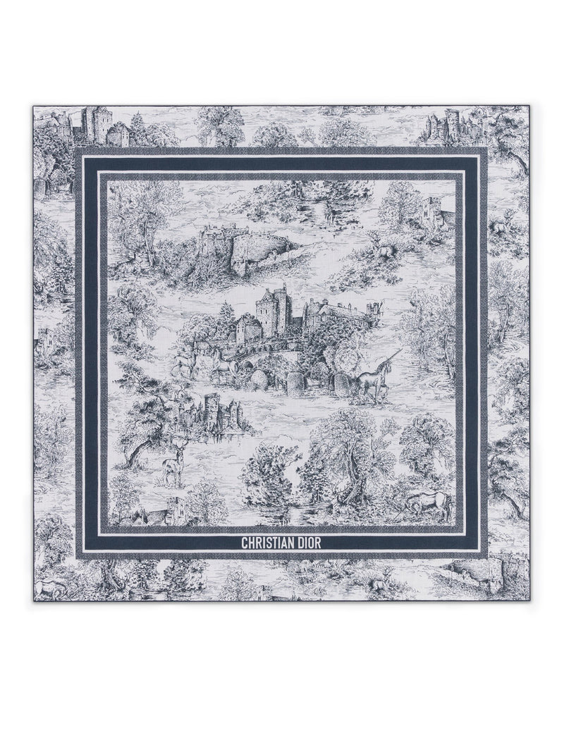 Toile de Jouy Scotland shawl