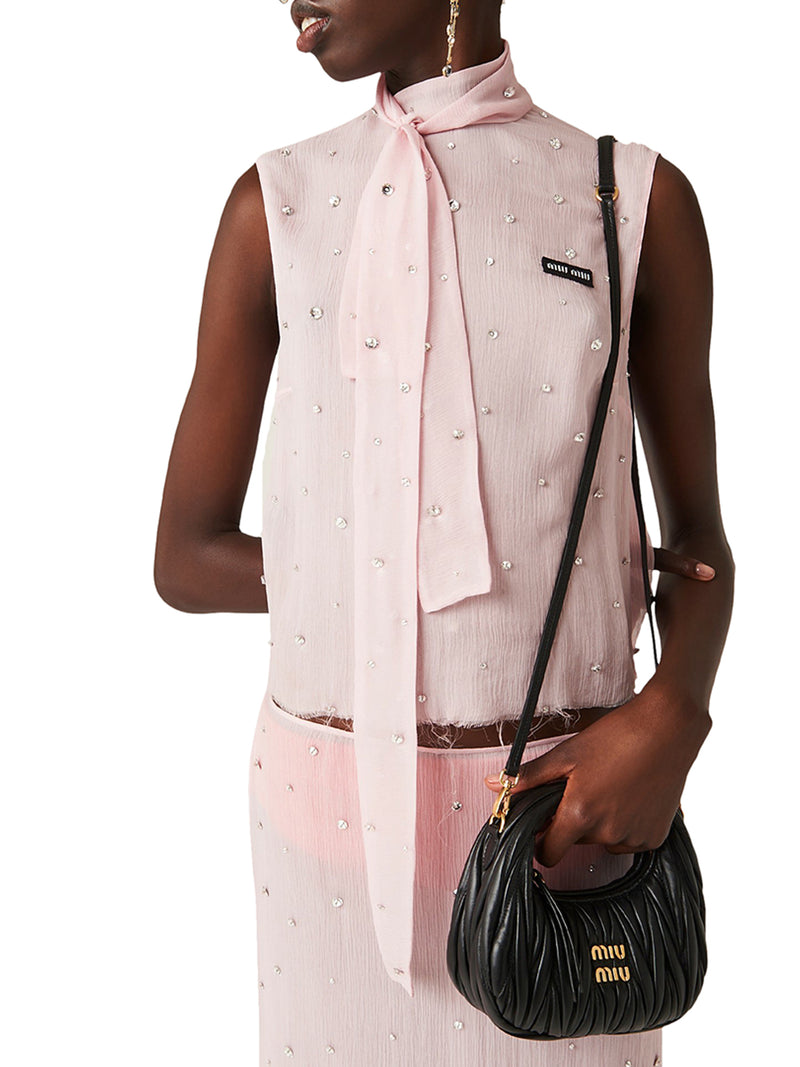 MINI HOBO WANDER BAG IN NAPPA MATELASSÈ