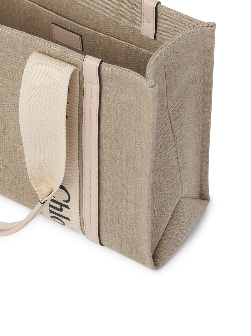 WOODY LINEN TOTE BAG