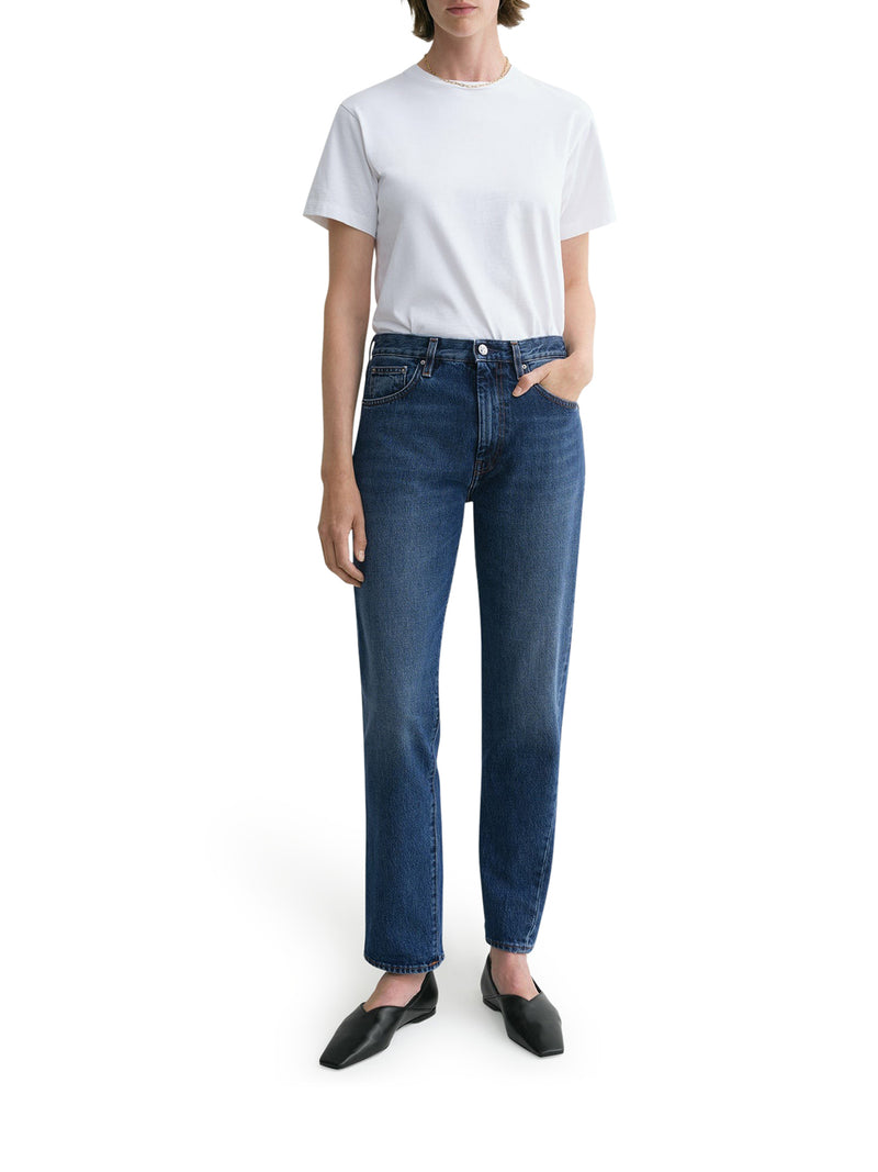TWISTED SEAM DENIM WORN BLUE
