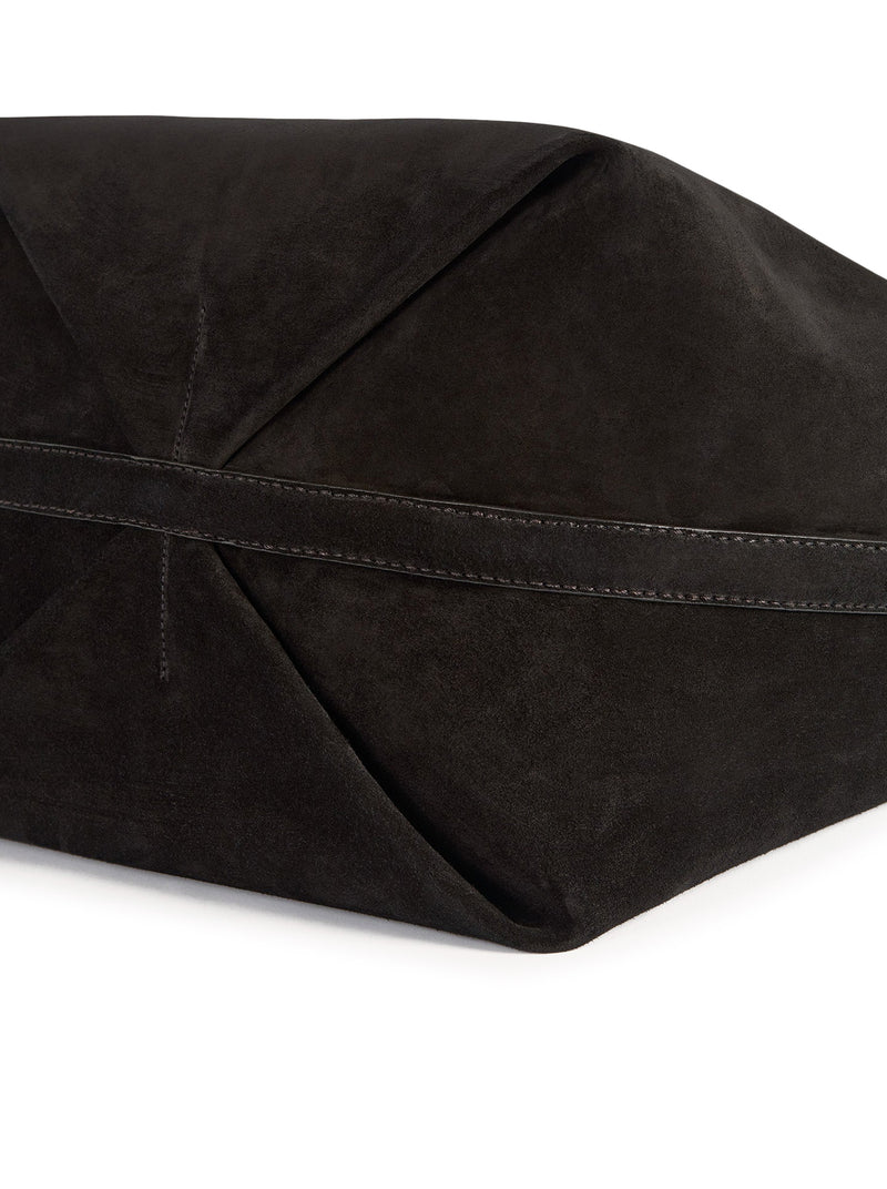 BELTED SUEDE TOTE BAG