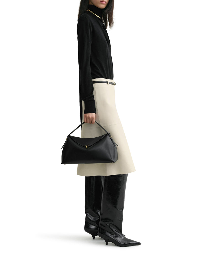 T-LOCK HANDBAG IN SMOOTH CALFSKIN