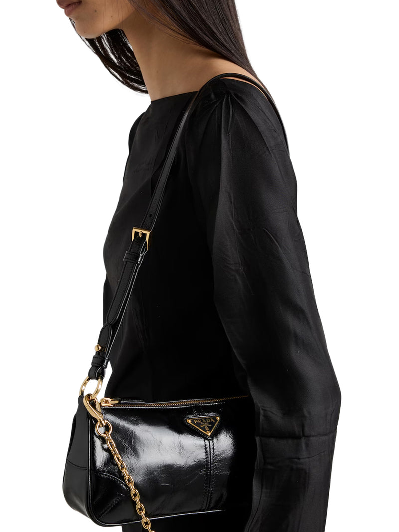 PRADA RE-EDITION 2002 MEDIUM LEATHER SHOULDER BAG