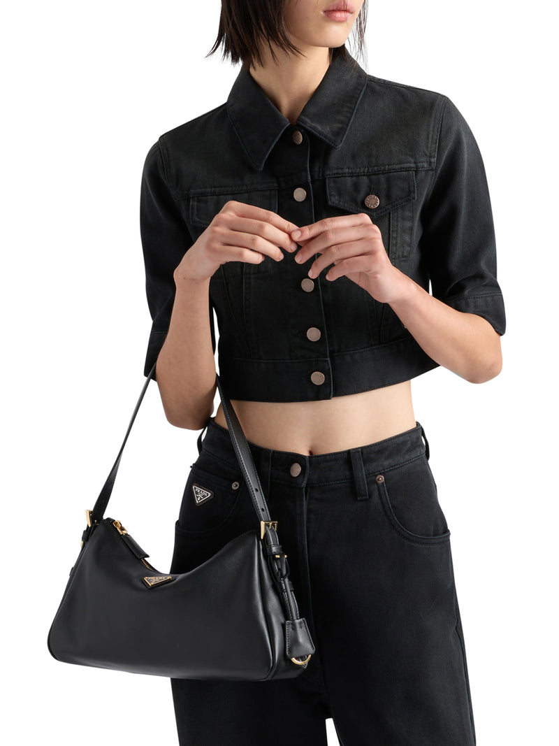 PRADA AIMEE MEDIUM LEATHER SHOULDER BAG