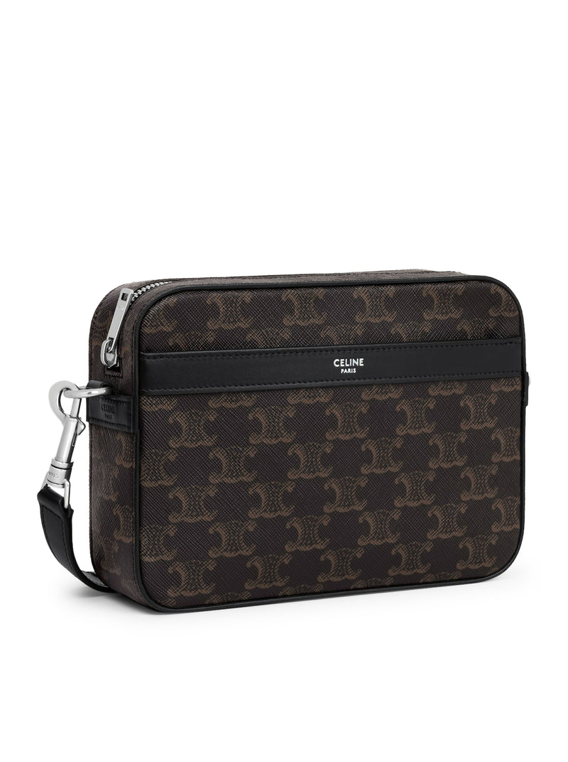 SMALL MESSENGER IN TRIOMPHE CANVAS AND CALFSKIN