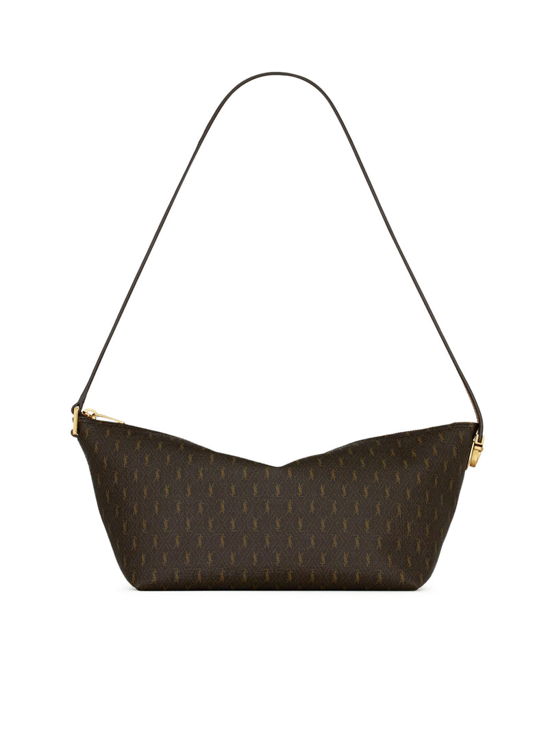 LE MONOGRAMME SHOULDER BAG IN MONOGRAM CANVAS AND SMOOTH LEATHER