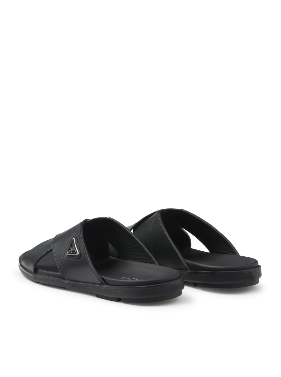 CROSSED LEATHER SANDALS – Suit Negozi Row