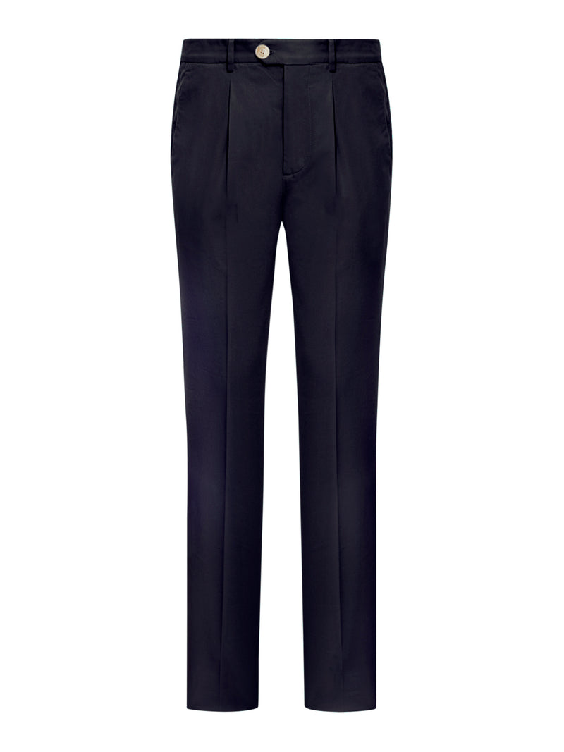 COTTON BLEND CHINO PANTS