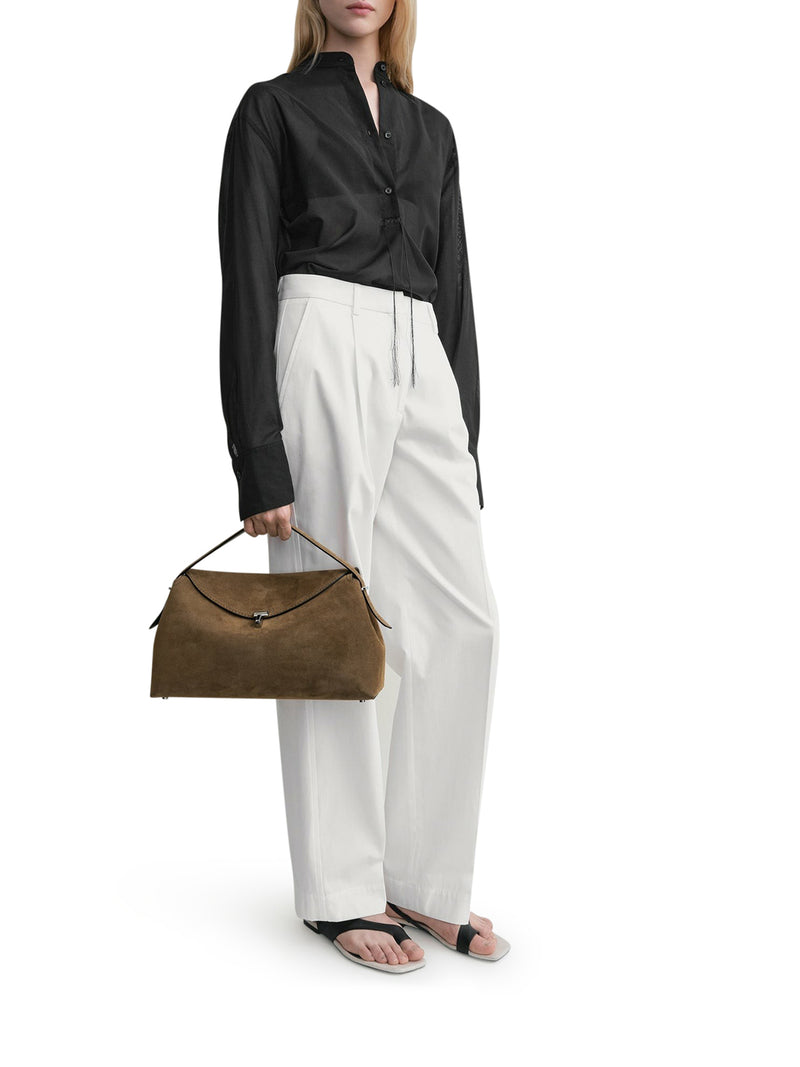T-LOCK SUEDE TOP HANDLE
