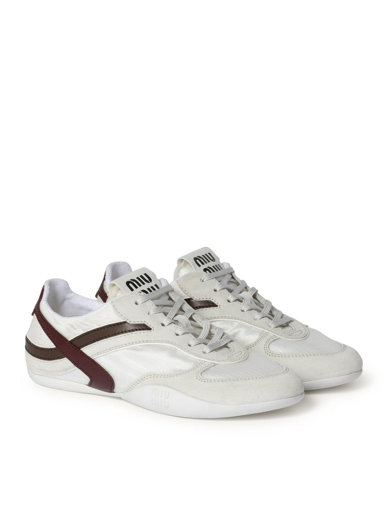 GYMNASIUM SNEAKERS IN TECHNICAL FABRIC AND SUEDE