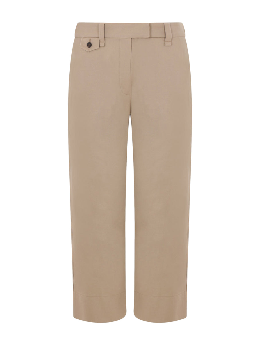 COTTON AND LINEN COVER CROP CHINO TROUSERS – Suit Negozi Row COTTON AND LINEN COVER CROP CHINO TROUSERS – Suit Negozi Row