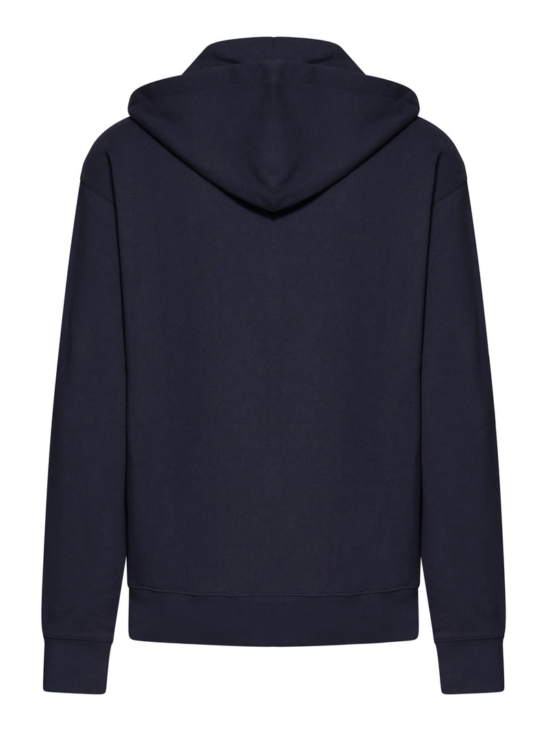 HOODIE WITH ZIP AND LOGO